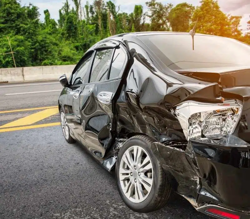 Accident-Damaged Car